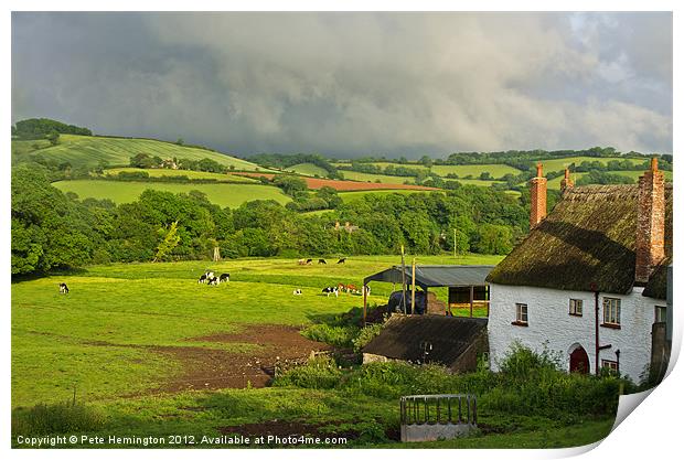 Farm scene Print by Pete Hemington