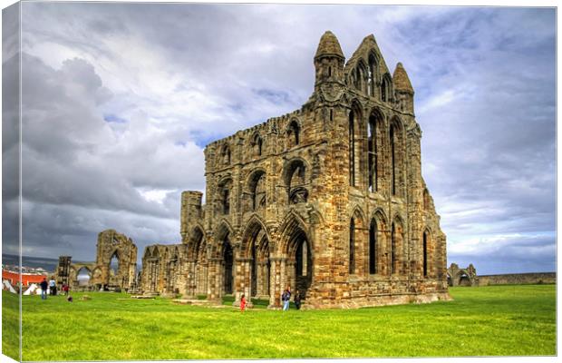 The Abbey at Whitby Canvas Print by Tom Gomez