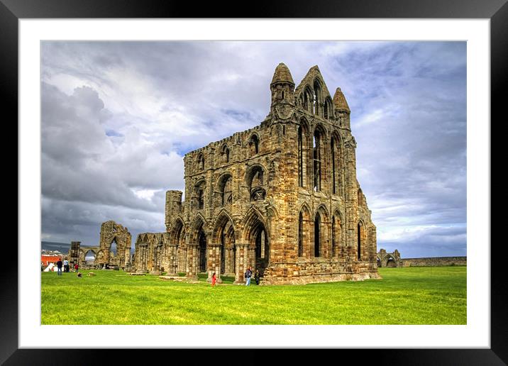 The Abbey at Whitby Framed Mounted Print by Tom Gomez
