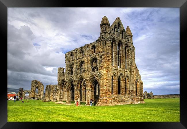 The Abbey at Whitby Framed Print by Tom Gomez