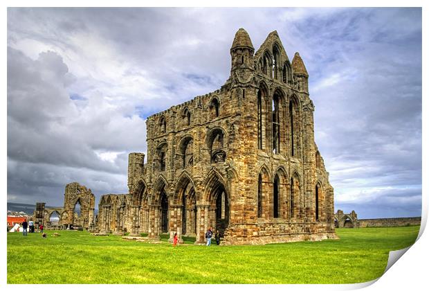 The Abbey at Whitby Print by Tom Gomez