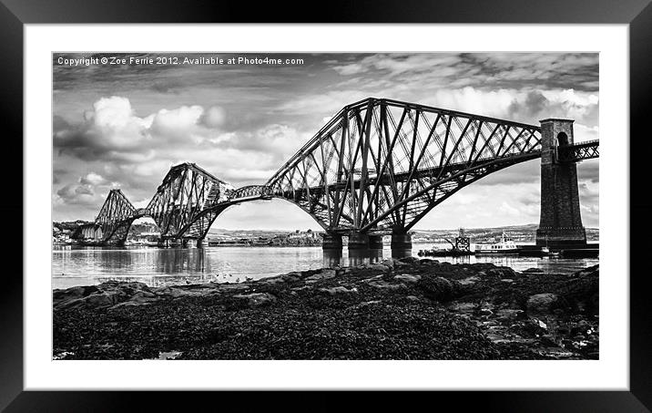 Forth Bridge, Scotland Framed Mounted Print by Zoe Ferrie