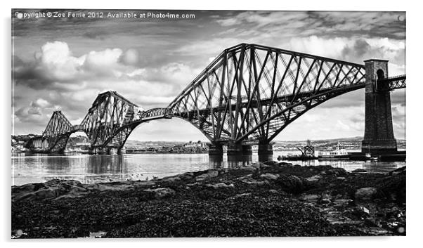 Forth Bridge, Scotland Acrylic by Zoe Ferrie