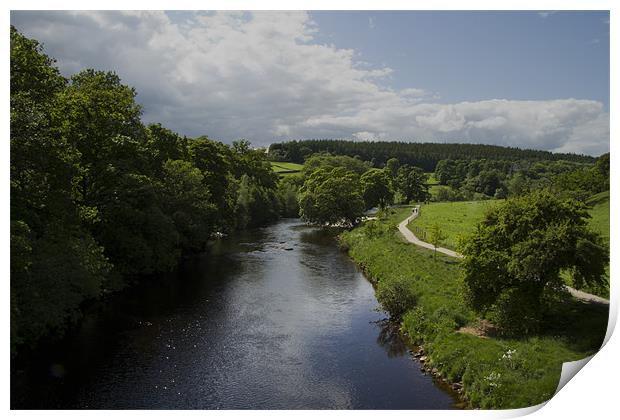 River Wharfe, Barden Bridge Print by Peter Elliott 