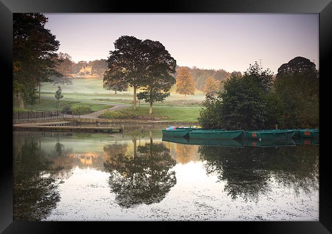 The Boating Lake Framed Print by peter jeffreys