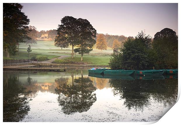 The Boating Lake Print by peter jeffreys