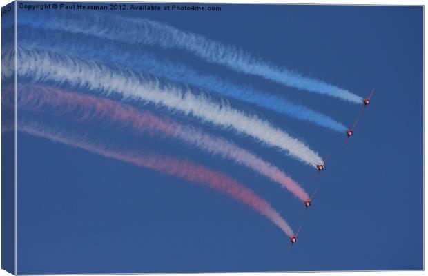 Red Arrows Canvas Print by P H