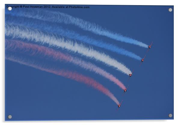 Red Arrows Acrylic by P H