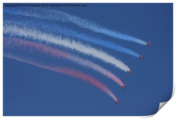 Red Arrows Print by P H