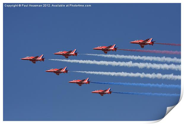 The Red Arrows Display Print by P H
