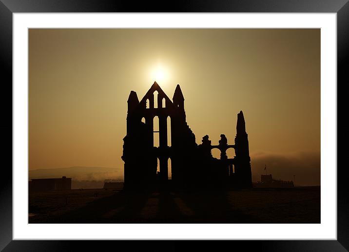 Whitby Abbey Framed Mounted Print by Martin Williams