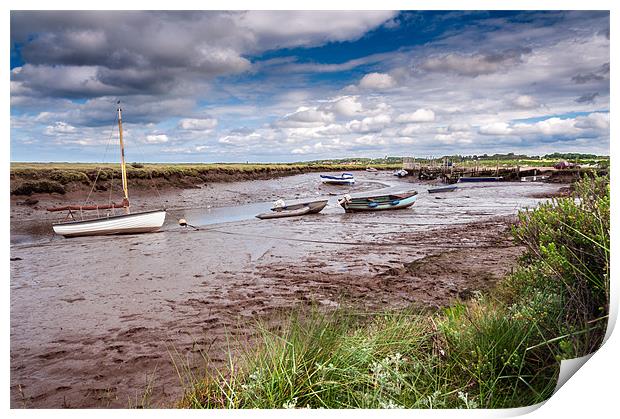 Looking back to Morston Print by Stephen Mole
