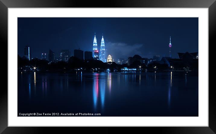 Petronas Towers in KL Malaysia Framed Mounted Print by Zoe Ferrie