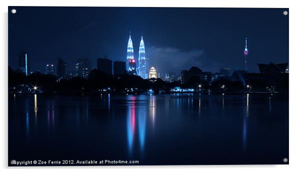 Petronas Towers in KL Malaysia Acrylic by Zoe Ferrie