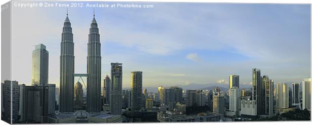Kuala Lumpur City Skyline Canvas Print by Zoe Ferrie
