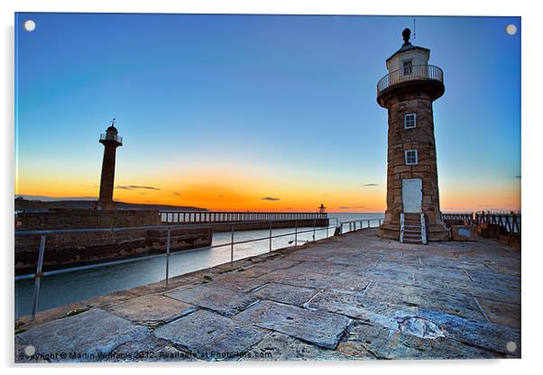 Whitby Lighthouse's Acrylic by Martin Williams