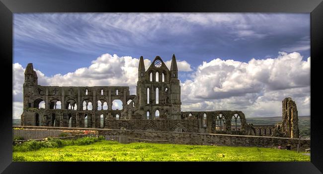 Whitby Abbey Ruin Framed Print by Tom Gomez