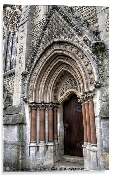 College Door - Oxford Acrylic by Victoria Limerick