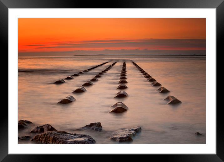 STEPPING STONES Framed Mounted Print by raymond mcbride