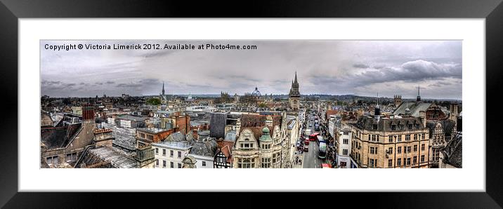 Oxford Panoramic Views Framed Mounted Print by Victoria Limerick