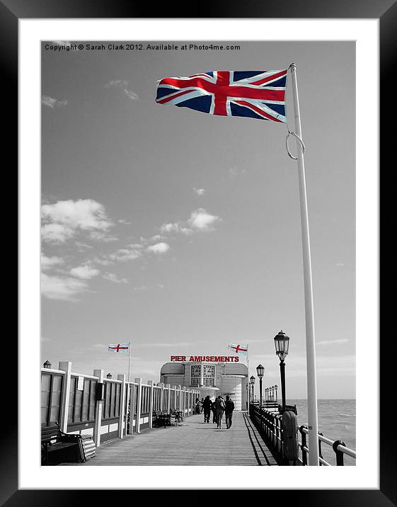 Patriot Of The Pier Framed Mounted Print by Sarah Clark