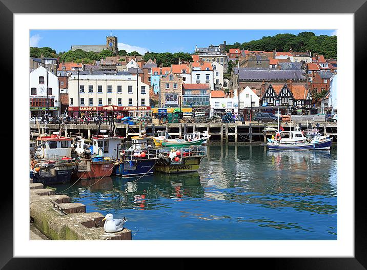 Colourful Scarborough Framed Mounted Print by Richard Thomas