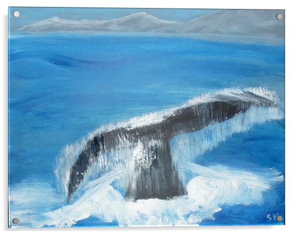 Whale Time Acrylic by Sharmilla Kampfer