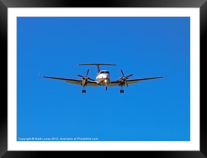 Beechcraft Super King Air 350 Framed Mounted Print by Mark Lucey
