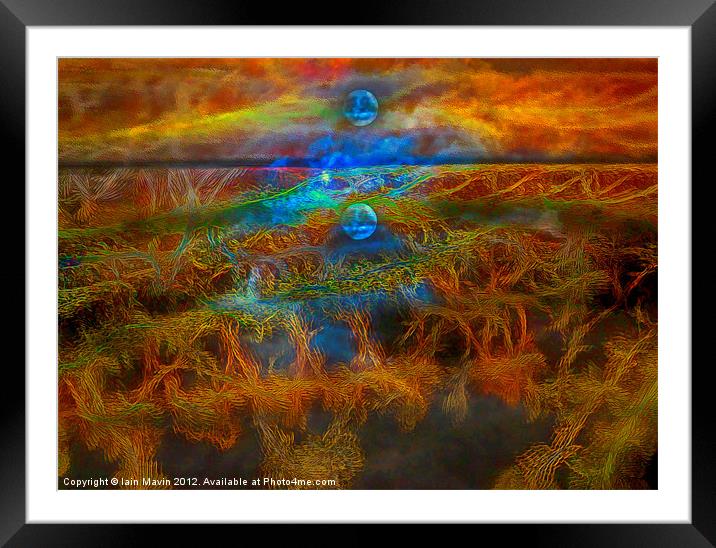 Alien Skies II Framed Mounted Print by Iain Mavin