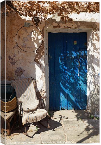 Blue Front door Canvas Print by Digby Merry