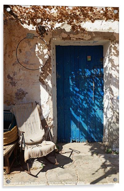 Blue Front door Acrylic by Digby Merry
