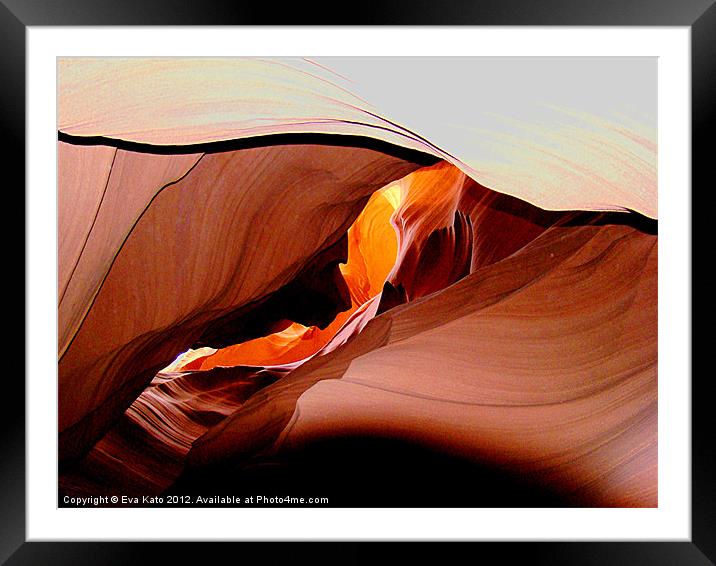 Tongue of Fire Framed Mounted Print by Eva Kato
