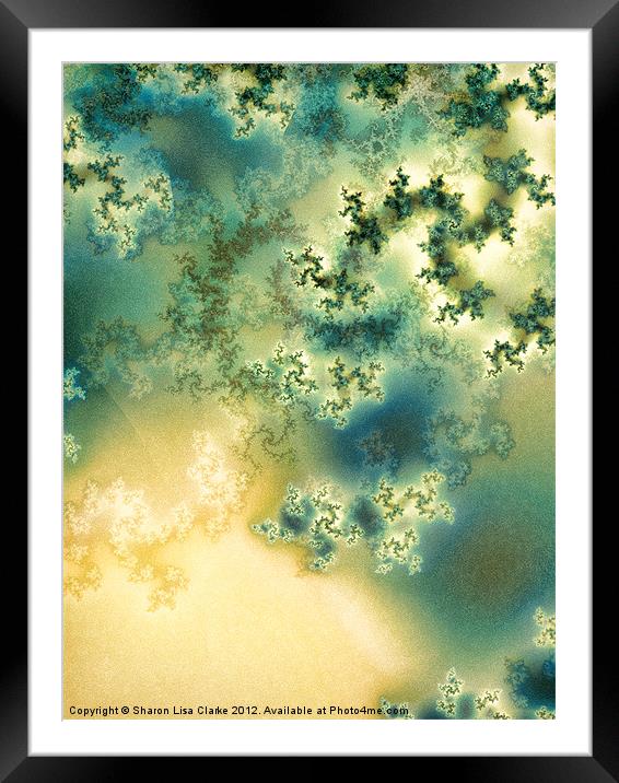 Nebula Framed Mounted Print by Sharon Lisa Clarke