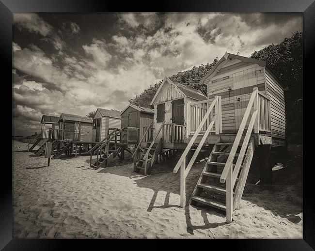 Beach-huts  Wells Next the Sea Framed Print by Mike Sherman Photog