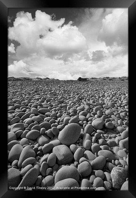Pebbles Framed Print by David Tinsley