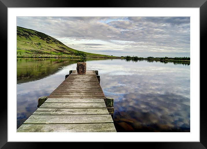 Cloud Reflections Framed Mounted Print by Sam Smith
