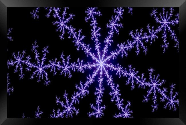 Snowflake art Framed Print by David Pyatt