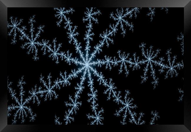 Snowflake art Framed Print by David Pyatt