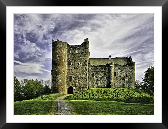 Doune Castle Stirlingshire Framed Mounted Print by Buster Brown