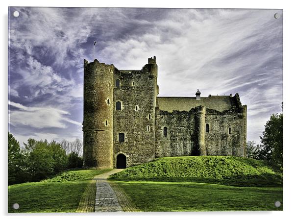 Doune Castle Stirlingshire Acrylic by Buster Brown