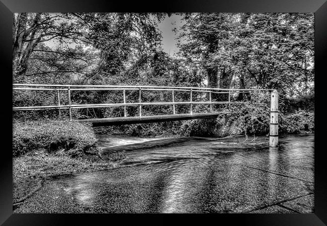 Bridge over Hampshire Ford Framed Print by Ian Jones