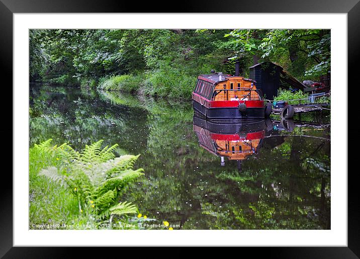Canal Reflections Framed Mounted Print by Jason Connolly