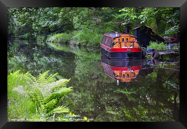 Canal Reflections Framed Print by Jason Connolly