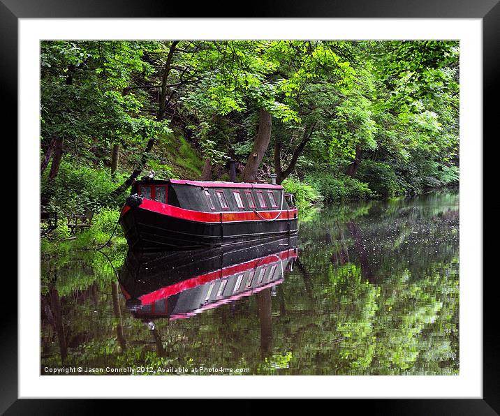 Reflections At Hebden Bridge Framed Mounted Print by Jason Connolly