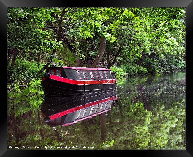 Reflections At Hebden Bridge Framed Print by Jason Connolly