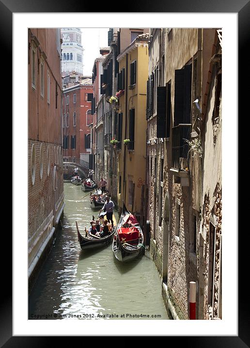The Enchanting Chaos of Venices Canals Framed Mounted Print by Jim Jones