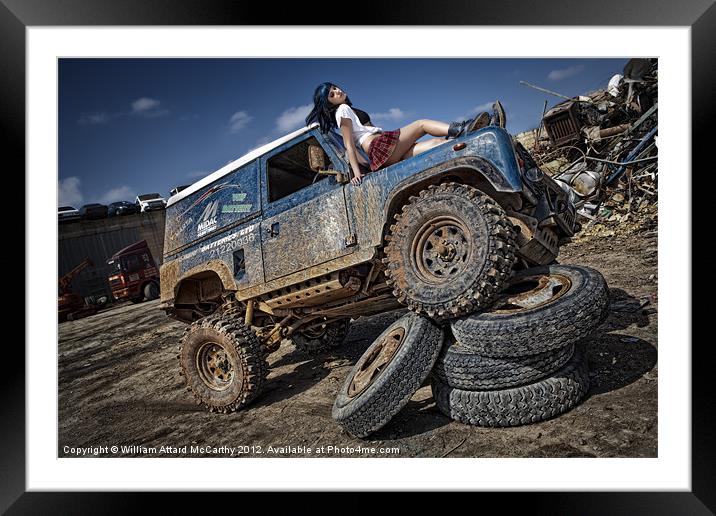 Offroad Diva Framed Mounted Print by William AttardMcCarthy