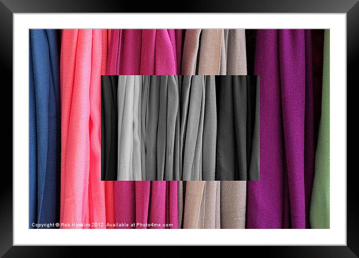Colour of the Cloth Framed Mounted Print by Rob Hawkins