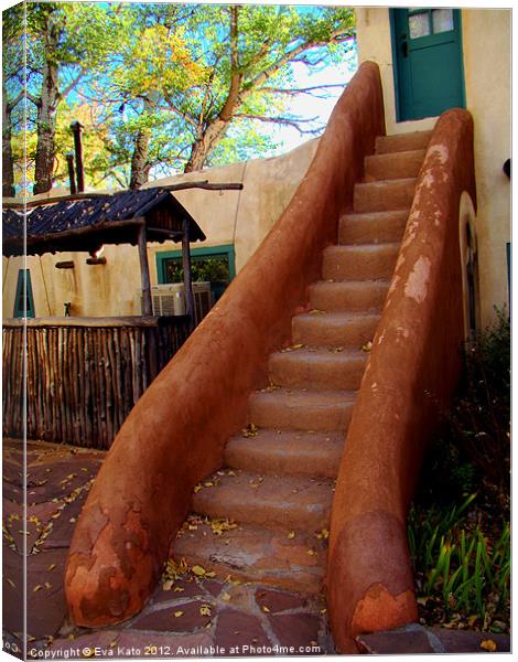 Rustic Stairs Canvas Print by Eva Kato