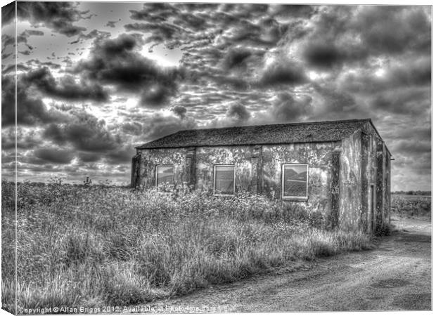 WWII Building Rufforth Airfield Canvas Print by Allan Briggs